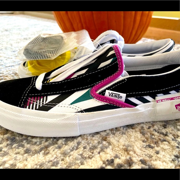 vans slip on cap laces